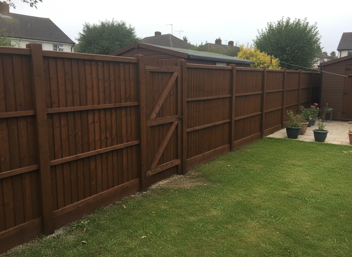Close-board fence staining in High Wycombe by High Wycombe Decorators